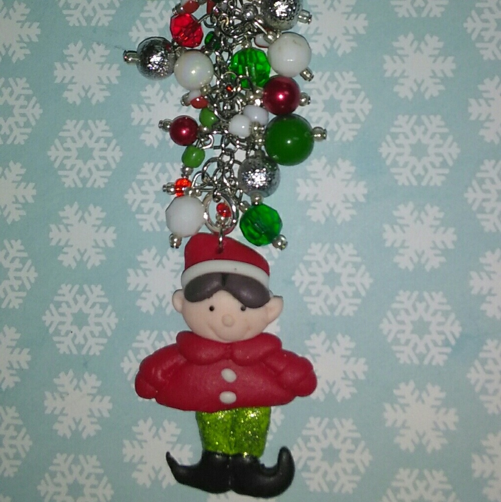 Handmade Christmas Elf Handbag Charm